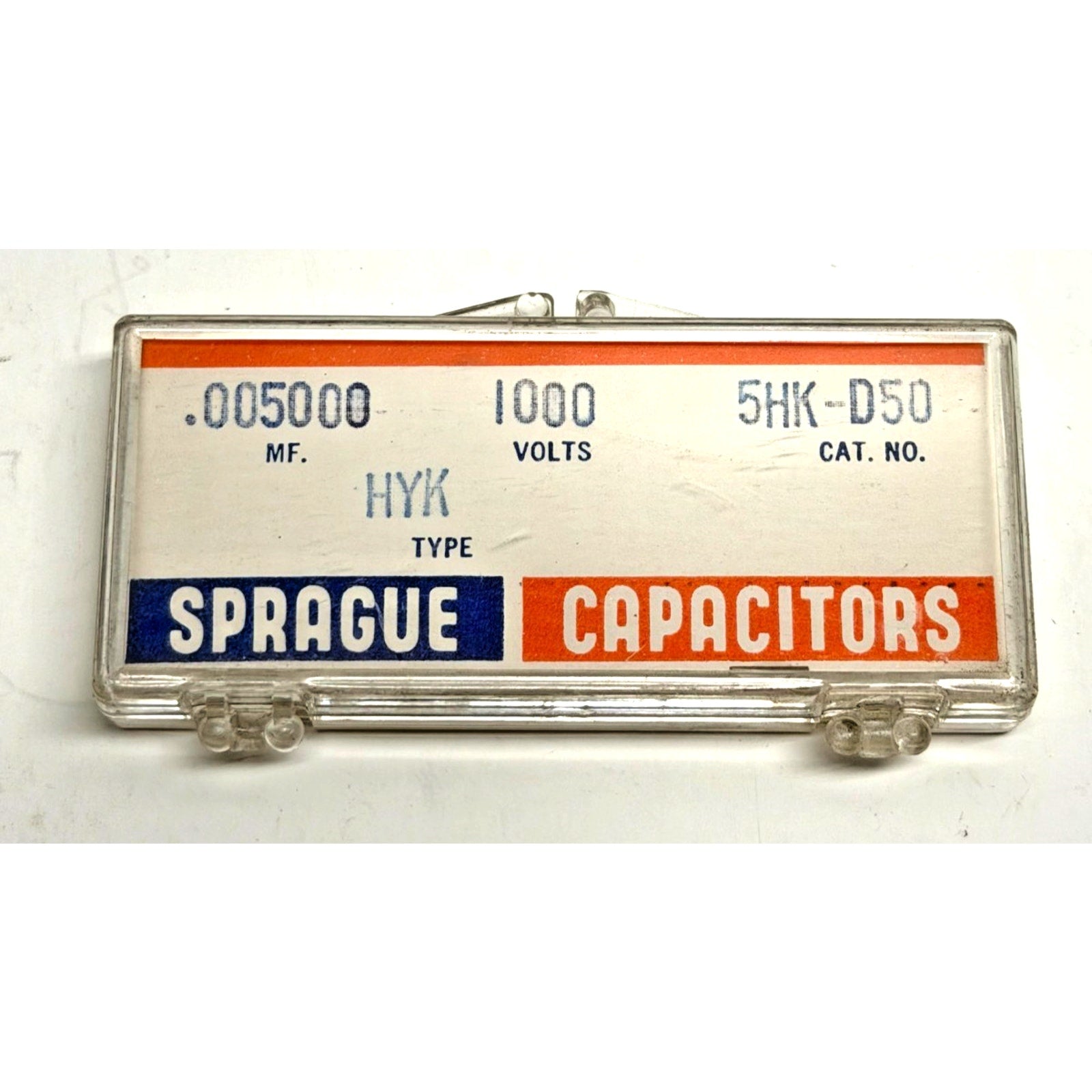Vintage Sprague HYK 5HK-D50 .005uF 1000V Ceramic Capacitor