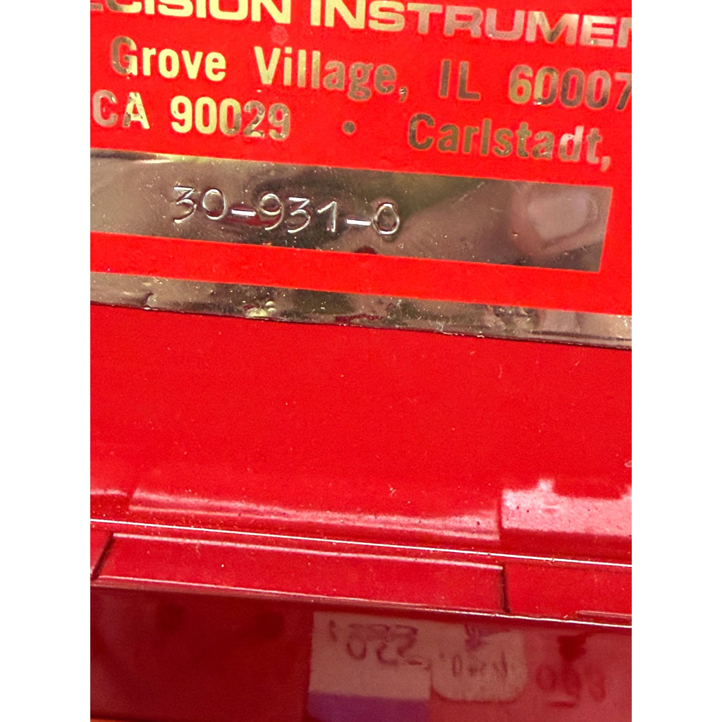 Vintage SPI 30-931-0 Red Metal Index Box Micro Drill Pins Incomplete