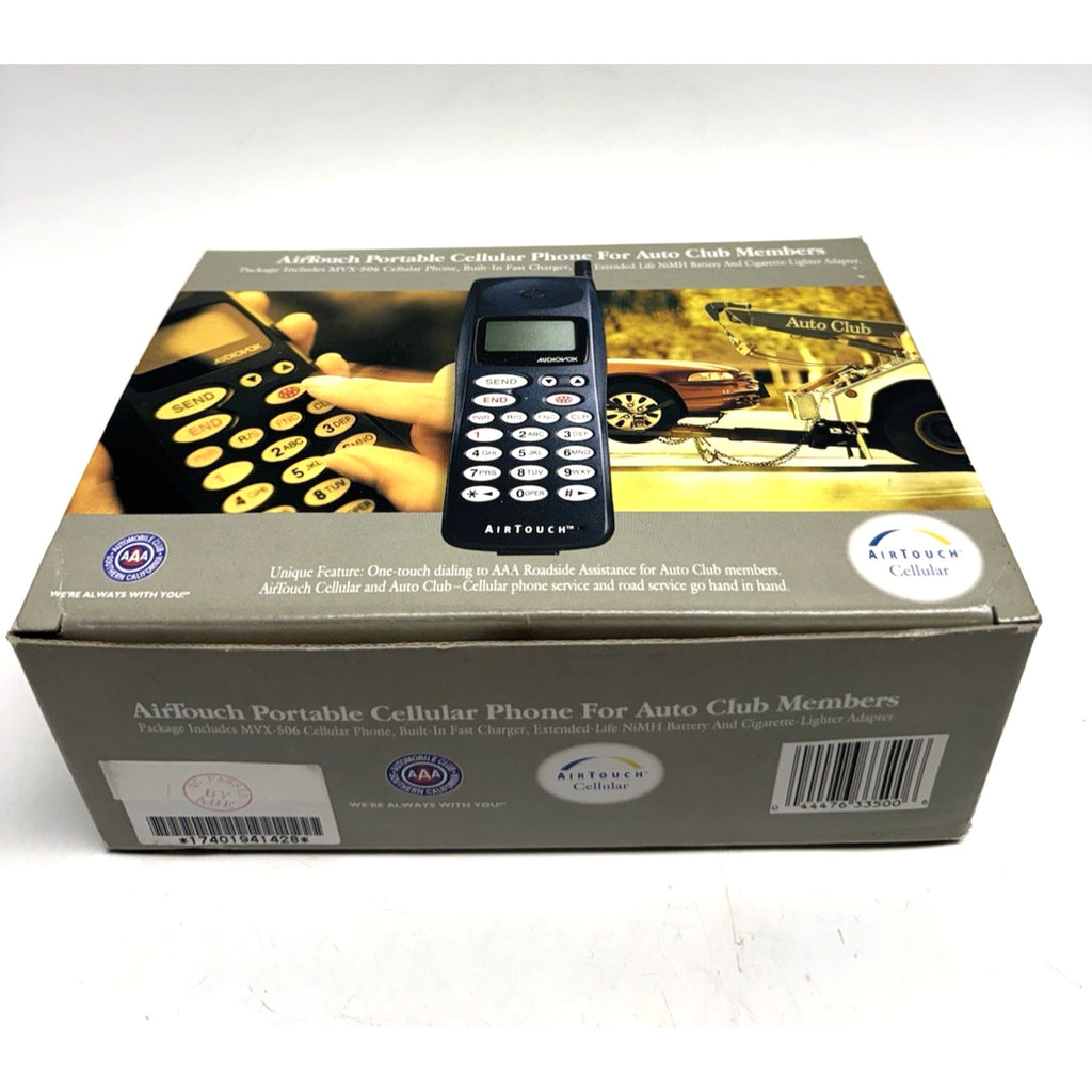Vintage 1998 NOS Audiovox Airtouch MVX506AAA Wireless Portable Cellphone