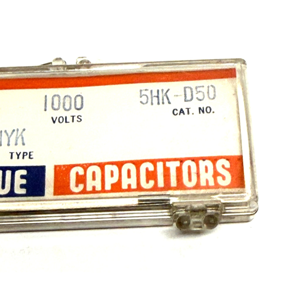VINTAGE NOS Sprague HYK 5HK-D50 Ceramic Capacitor .005uF 1000V