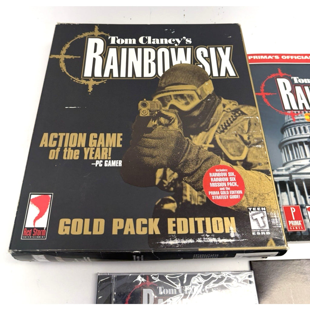 Vintage New Tom Clancy's Rainbow Six: Gold Pack Edition PC Game Big Box