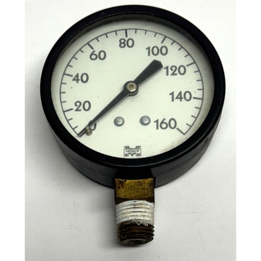 Vintage Marsh Instrument Co Pressure Gauge Black