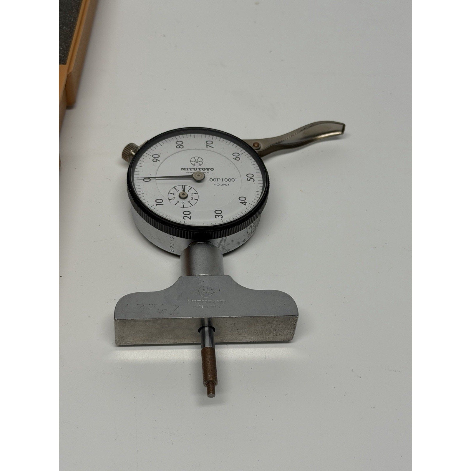VTG Mitutoyo 2904 Dial Depth Gage .001"-1.000" Indicator Hardned Stainless Japan