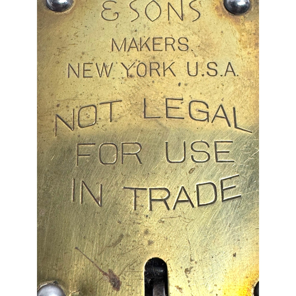 Vintage Hanging Brass Spring Scales 50 Lbs John Chatillon & Sons New York,USA