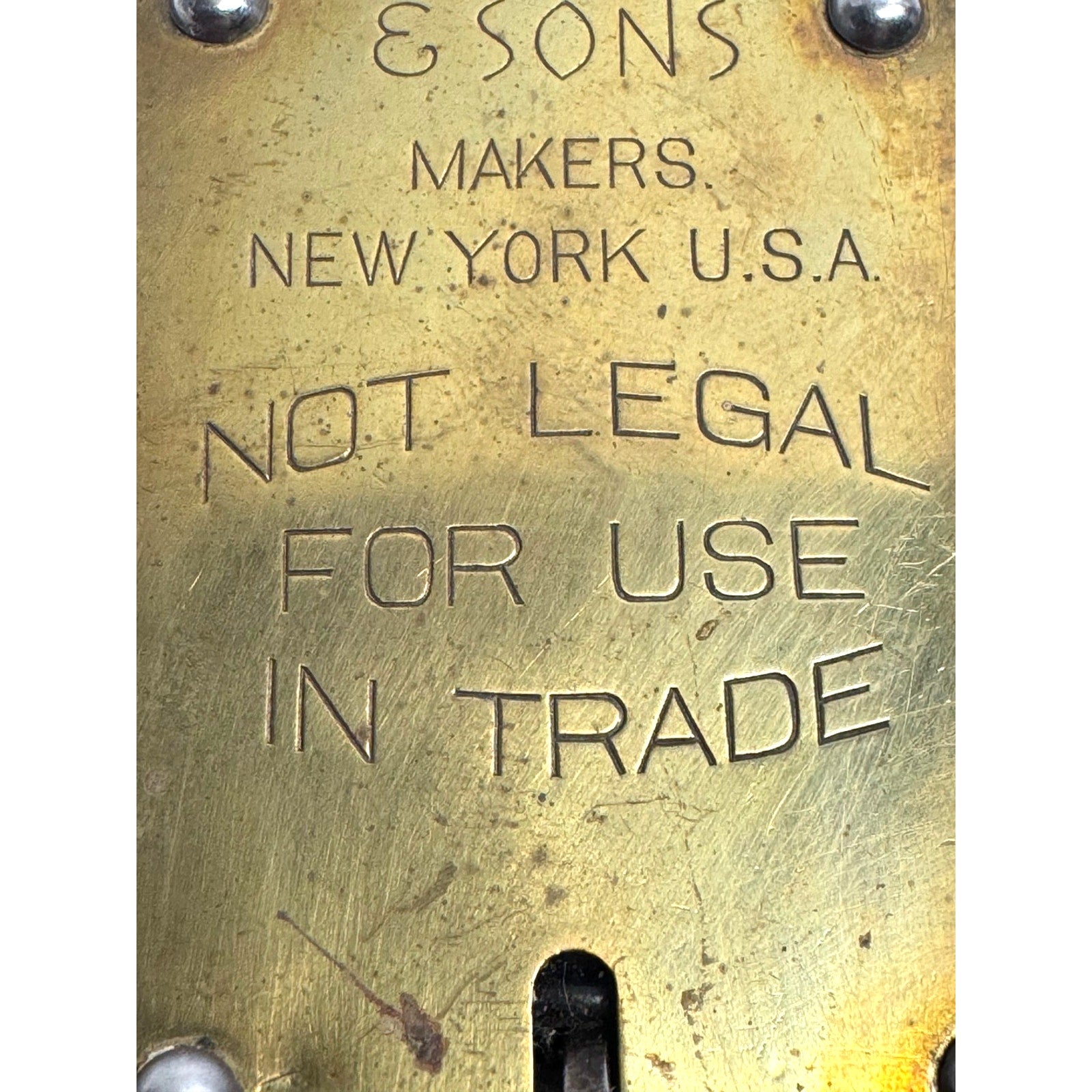 Vintage Hanging Brass Spring Scales 50 Lbs John Chatillon & Sons New York,USA
