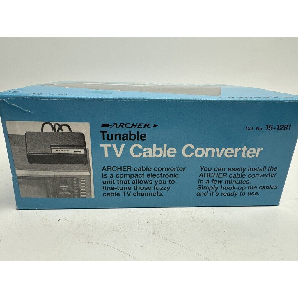 VINTAGE SEALED NEW Archer Tunable TV Cable Converter #15-1281 Radio Shack