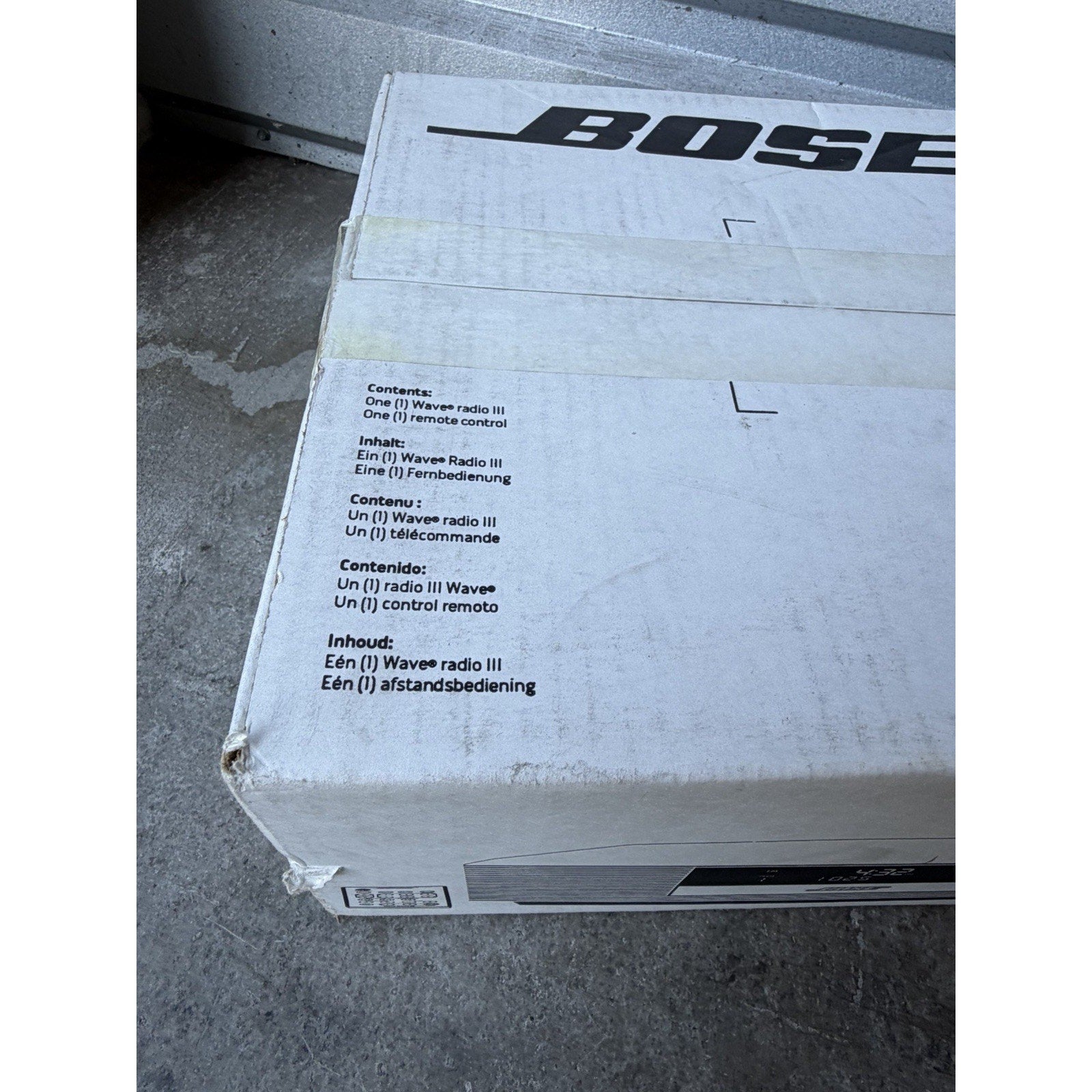 VINTAGE FACTORY SEALED Bose Wave Radio III Model 343207-1210 Platinum White
