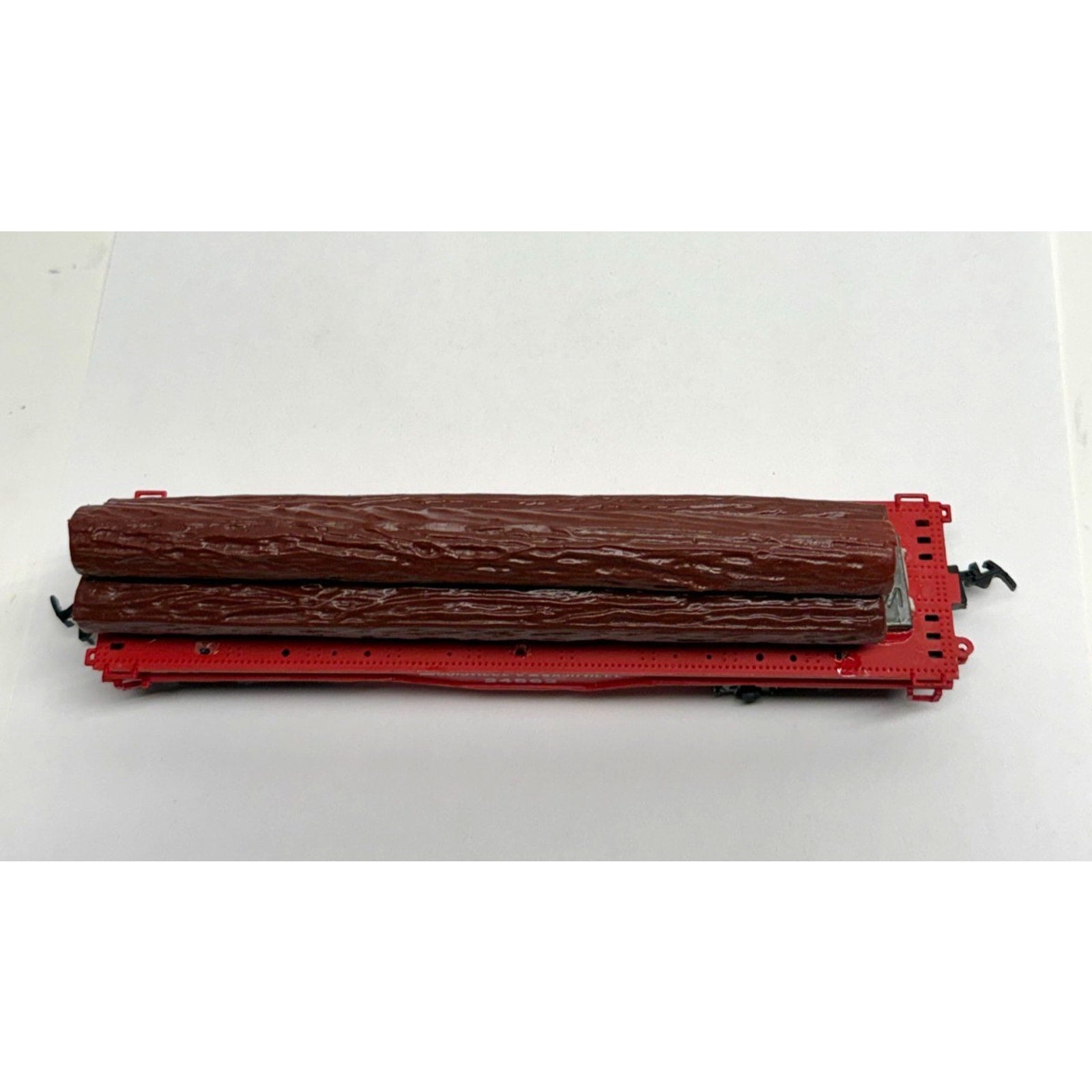 Vintage NOS Bachmann HO Louisville Nashville 24562 Flat Logging Car with Logs