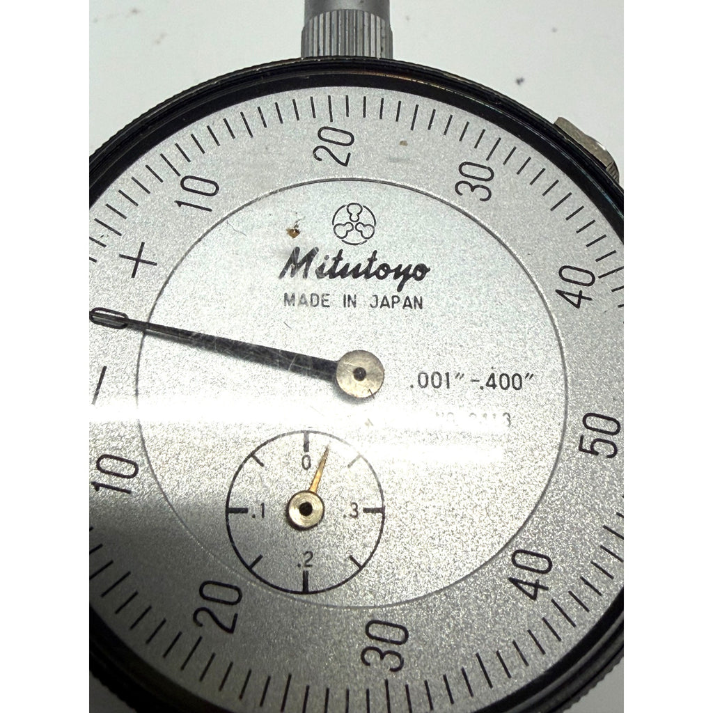 Vintage Mitutoyo 2413 Dial Indicator .001"-.400" Balanced Scale Shock Proof