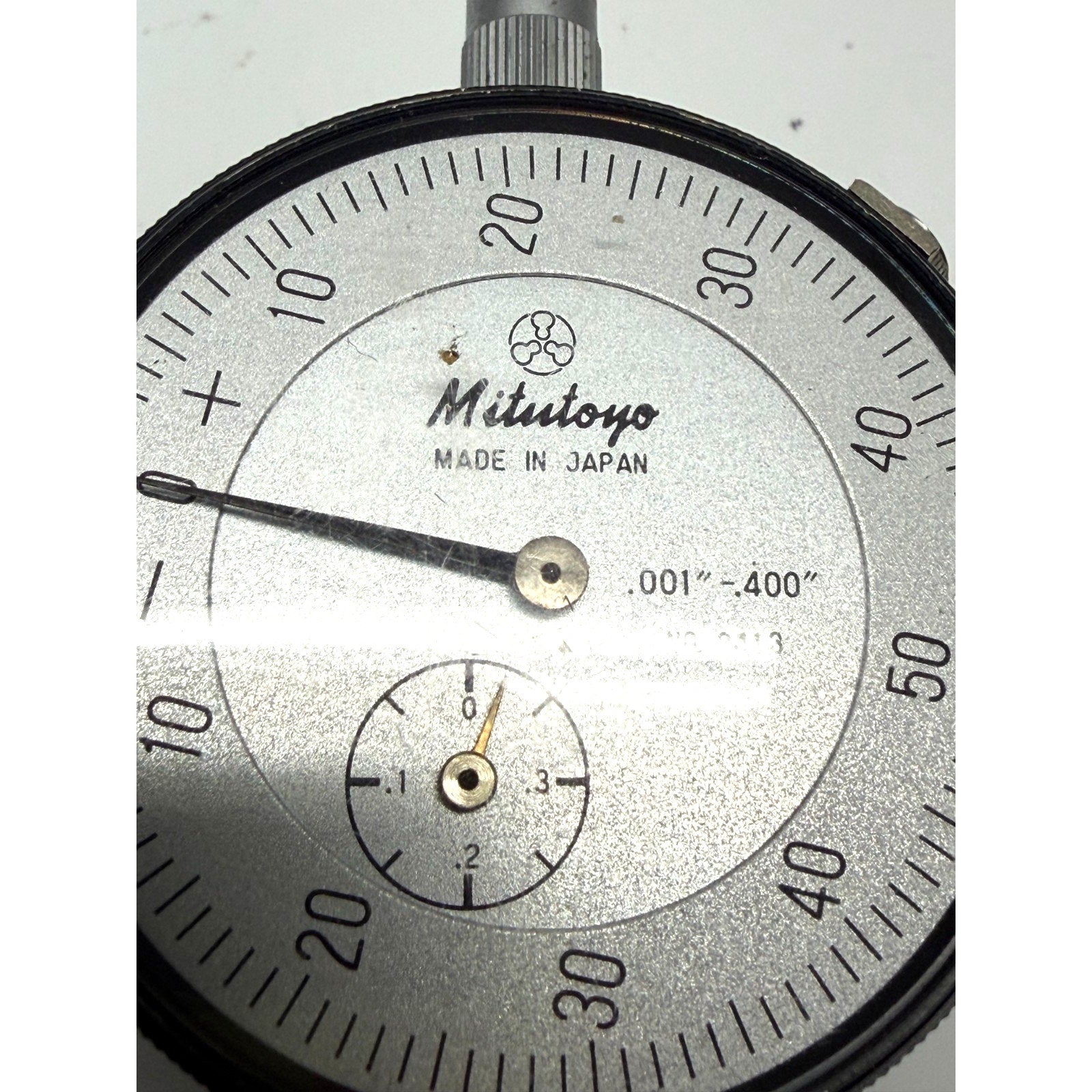 Vintage Mitutoyo 2413 Dial Indicator .001"-.400" Balanced Scale Shock Proof