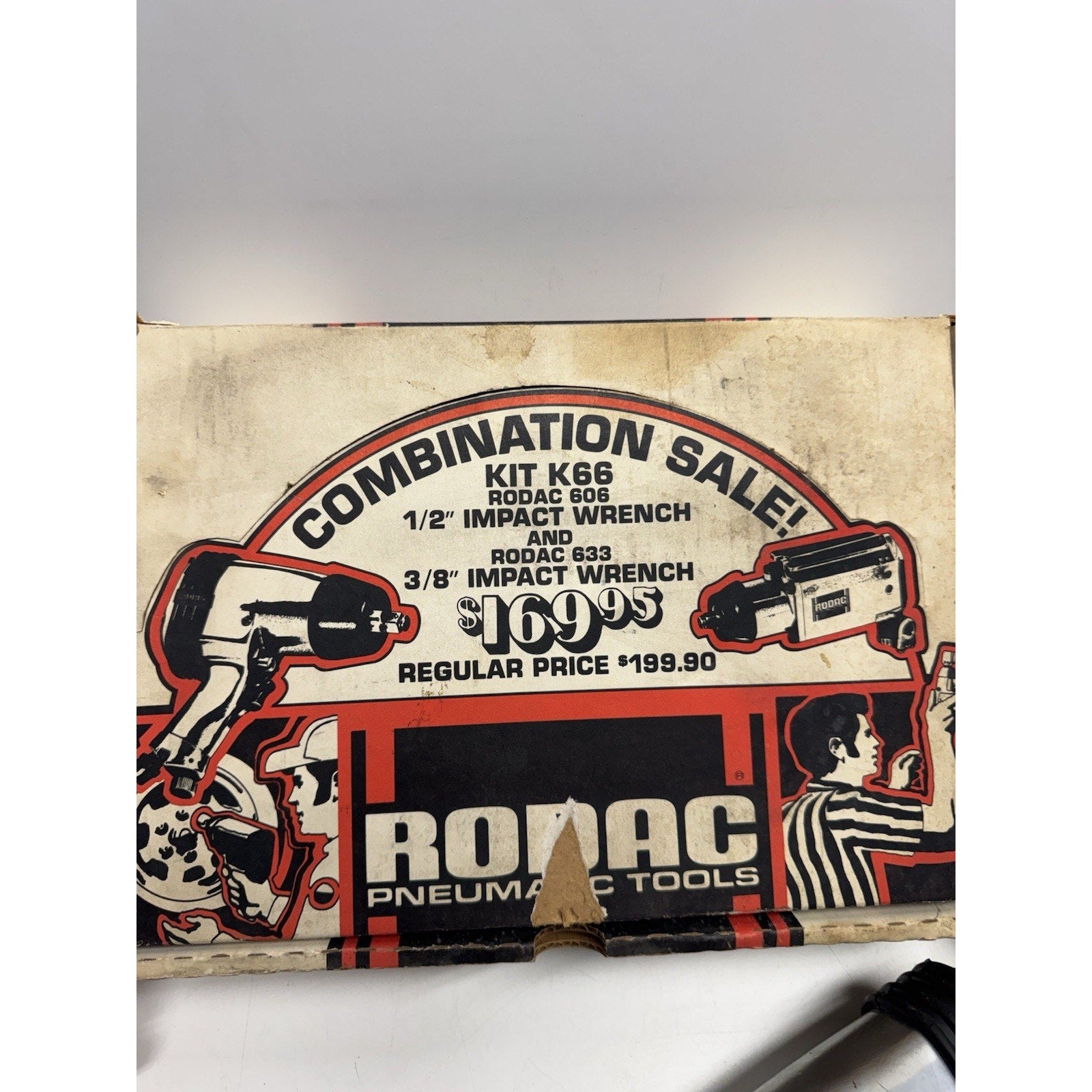 VINTAGE Combination Pack of Rodac #633 & #606 Air Impact Wrench UNTESTED