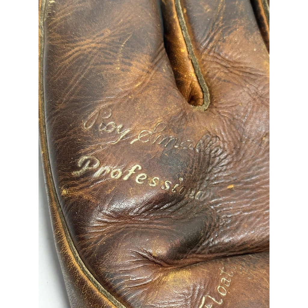 VINTAGE 1940's Rawlings G350 Kirby "Hig" Higbe Floating Heel Leather Glove LH
