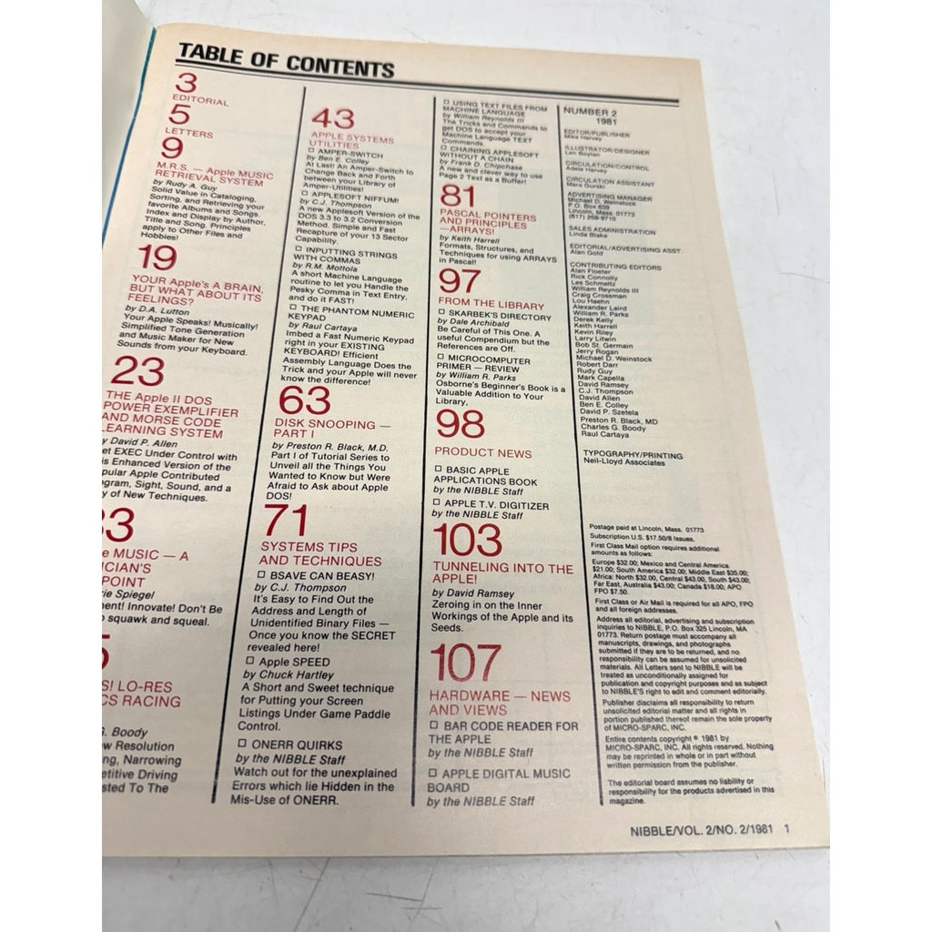 VTG Nibble Apple Mac Computer Programs Vol 02 No 02