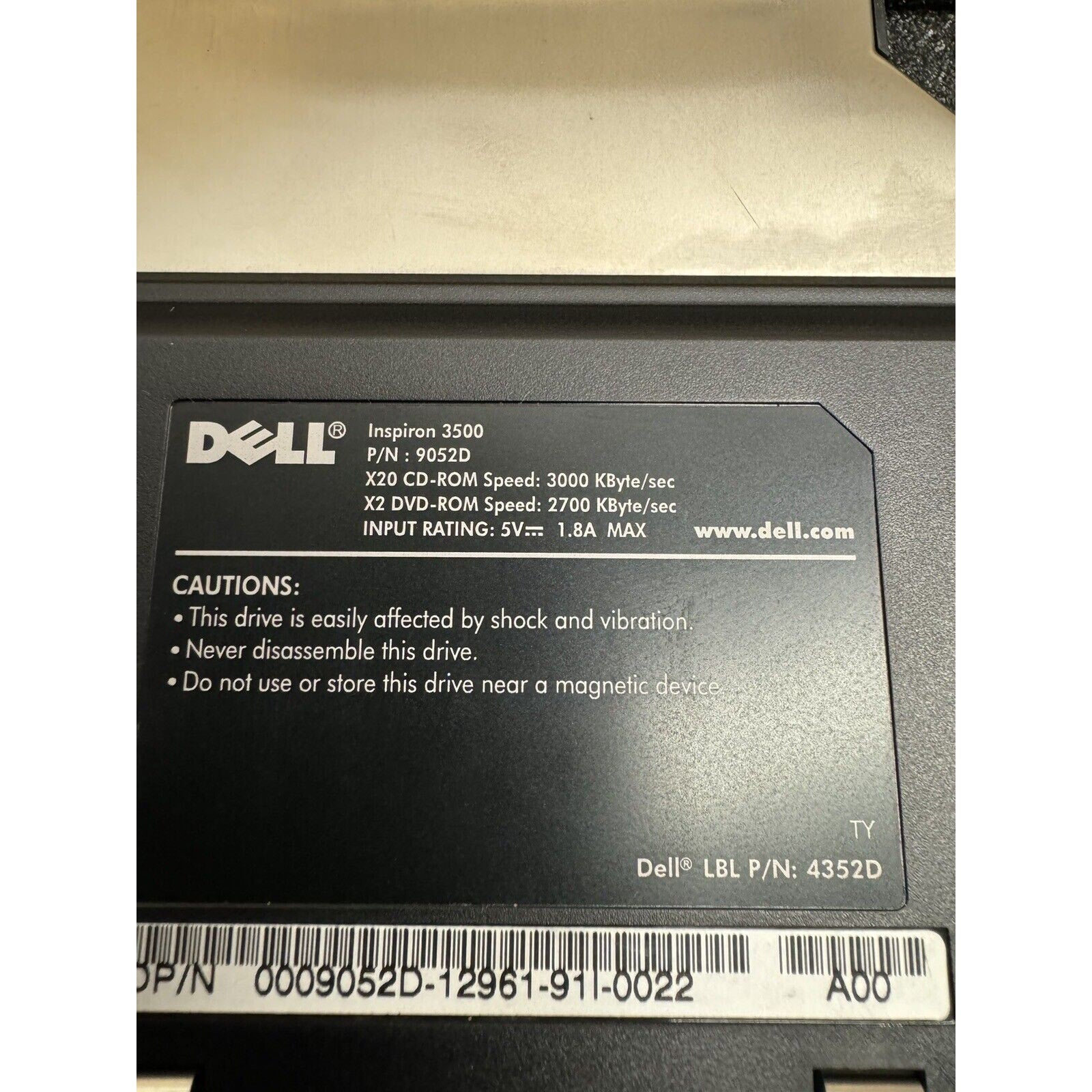 VINTAGE NOS NEW Dell Margi DVD-to-Go DVD/MPEG-2 PCMCIA PC Card Made in Japan