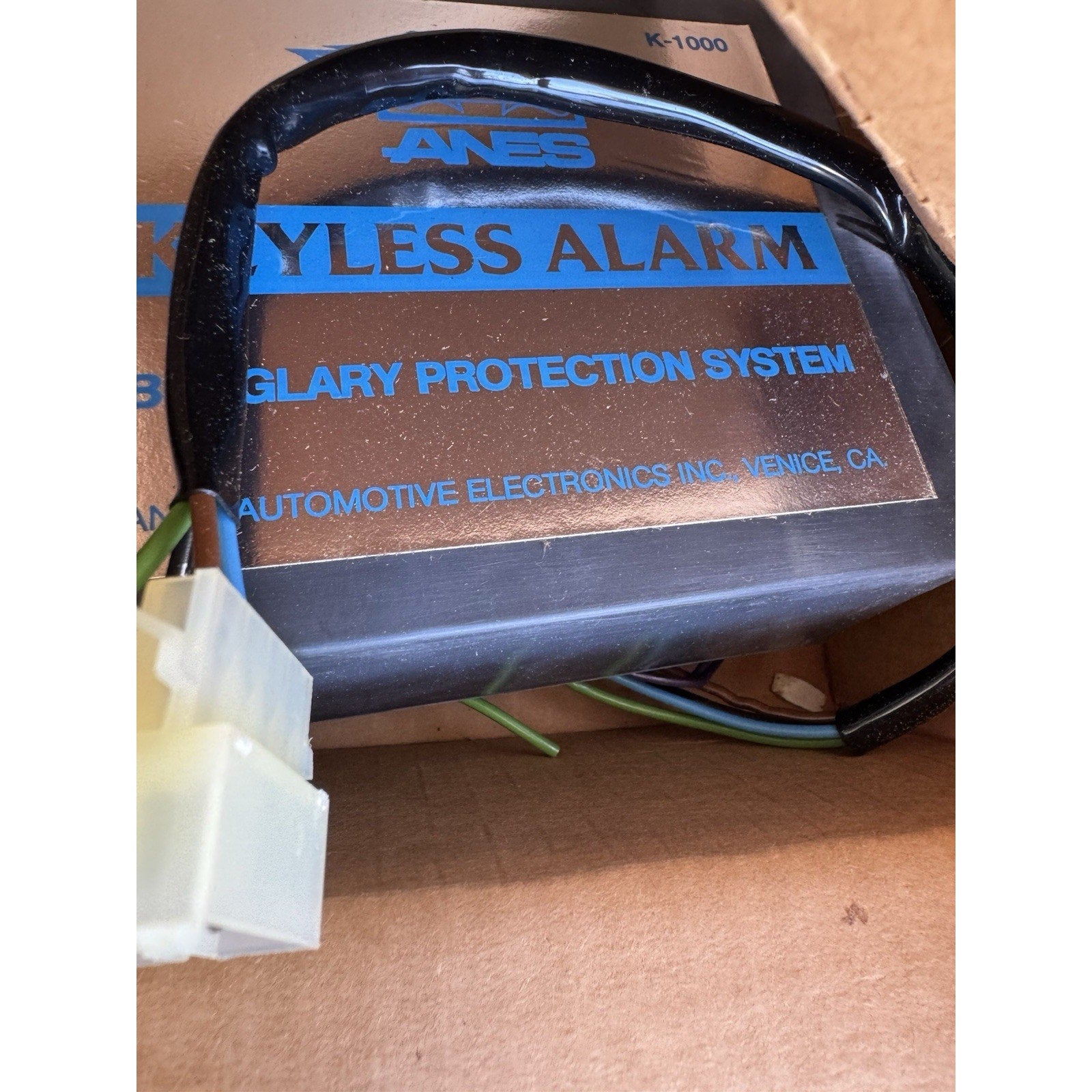 VINTAGE SEALED BOX ANES Keyless Alarm System W/Hi-Lo Sound Made in USA