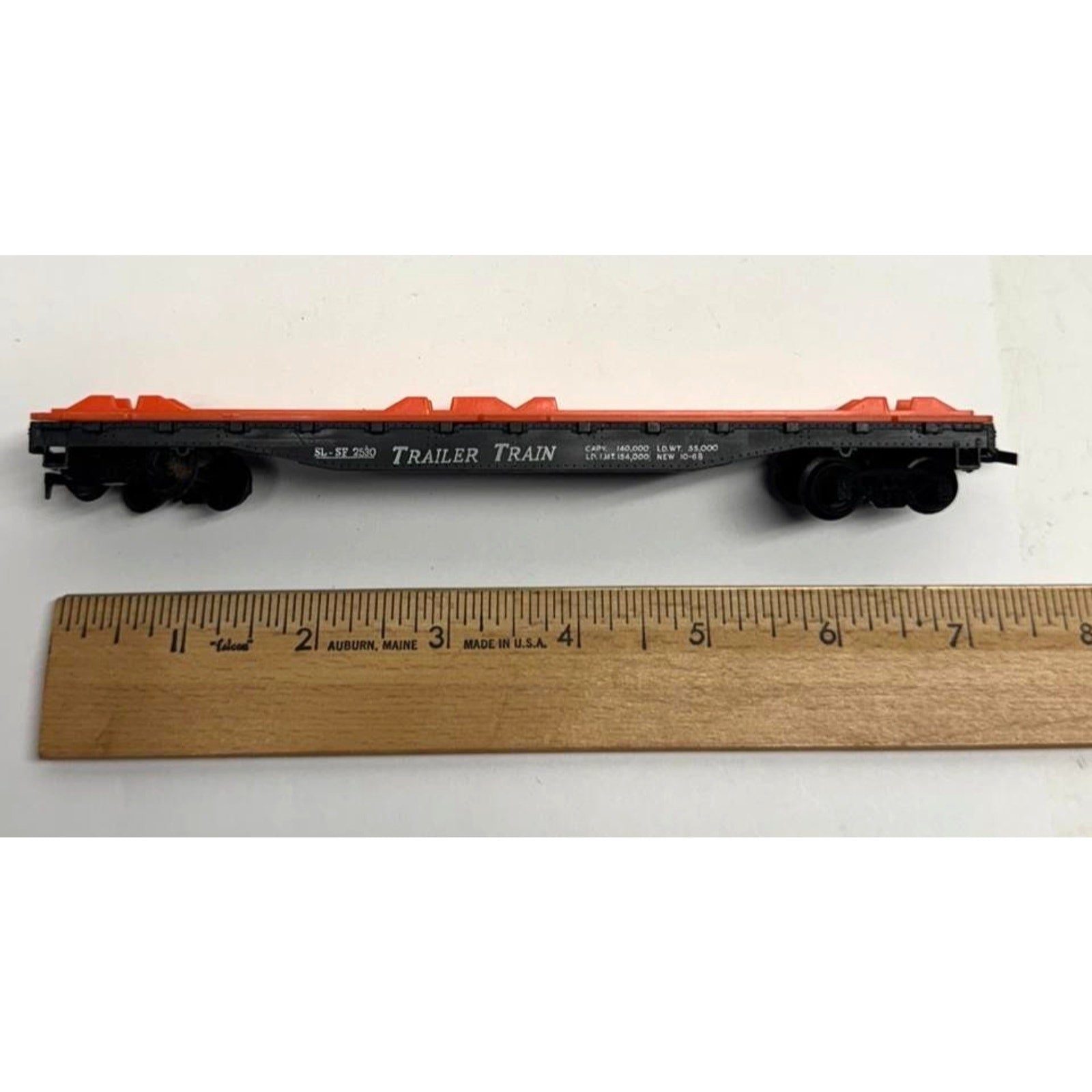 VINTAGE Tyco HO Scale Train Car SL-SF 2530 Knuckler Coupler — Skid Flat Car