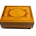 VTG Carillon Stella Swiss Made Wind Up Wooden Unlined Jewelry Music Box