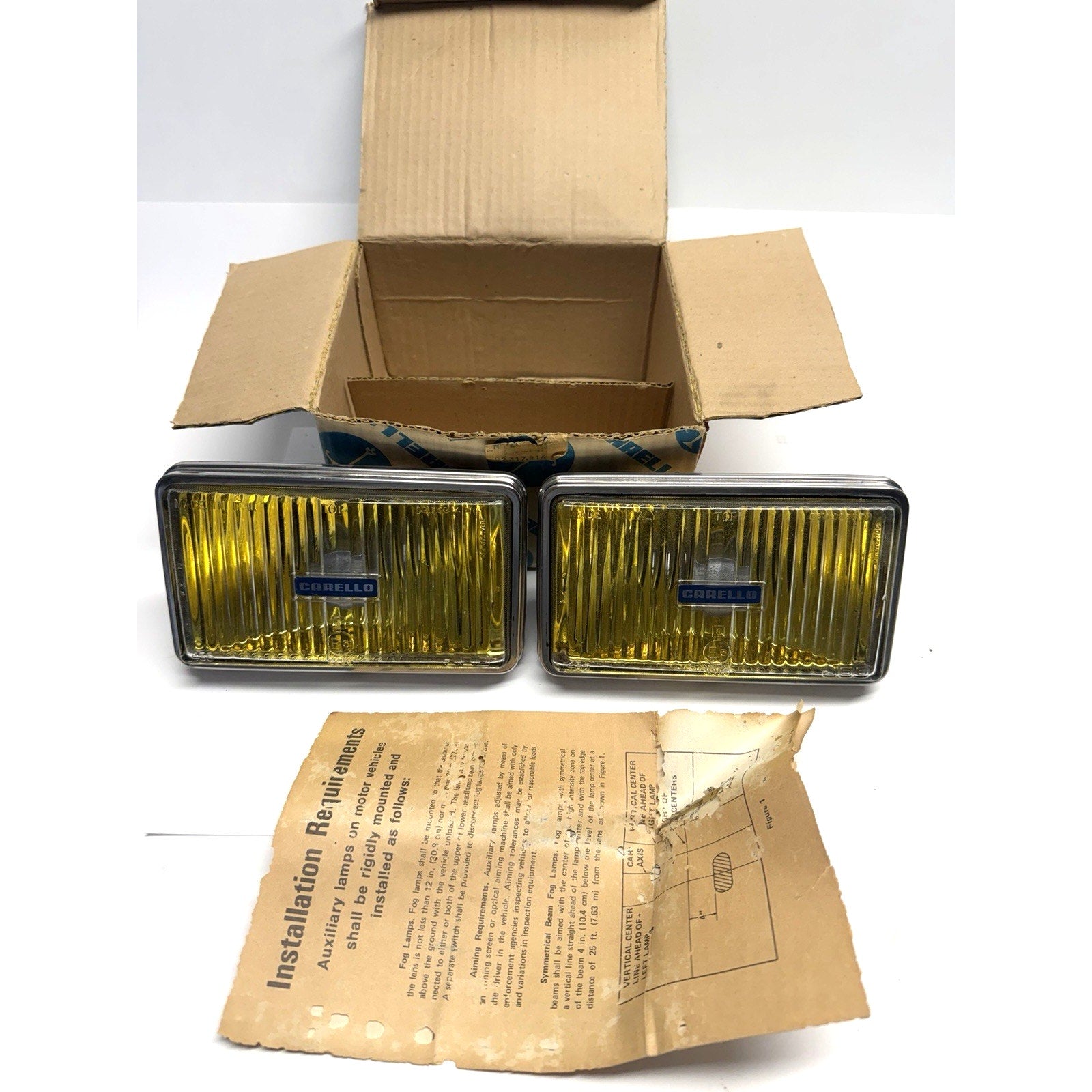 VINTAGE NOS PAIR CARELLO JOD Foglights 435 Made In Italy