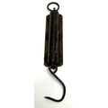 ANTIQUE MORTON'S BALANCE NO. 2 BRASS HANGING SCALE WEIGHS UP TO 24 POUNDS