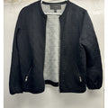 VINTAGE J Crew Jacket Womens XXS Black Quilted Full Zip Bomber Neoprene