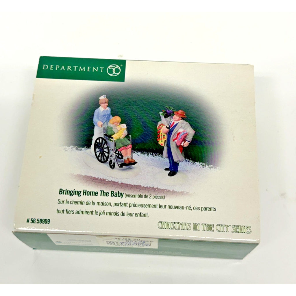 Vintage Sealed Dept 56 Christmas In The City Bringing Home The Baby 58909 NEW
