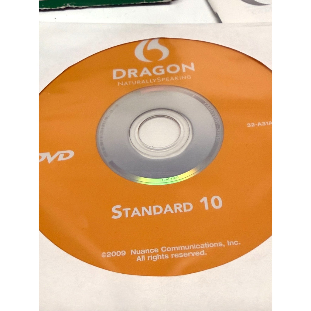 Vintage Nuance Dragon NaturallySpeaking 10 Standard PC Complete CIB New