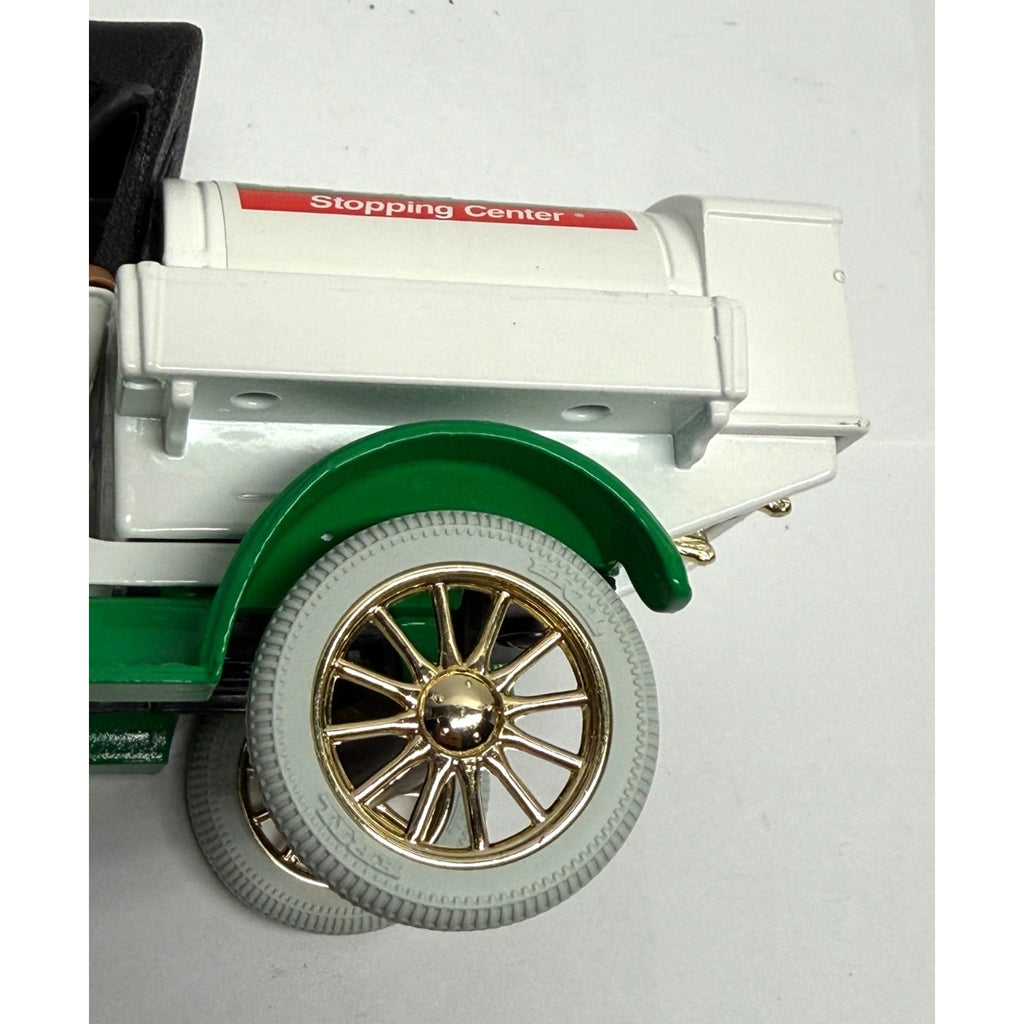 VINTAGE NEW 1918 TANKER DIE CAST METAL VEHICLE BANK -PETRO SHOPPING CENTER