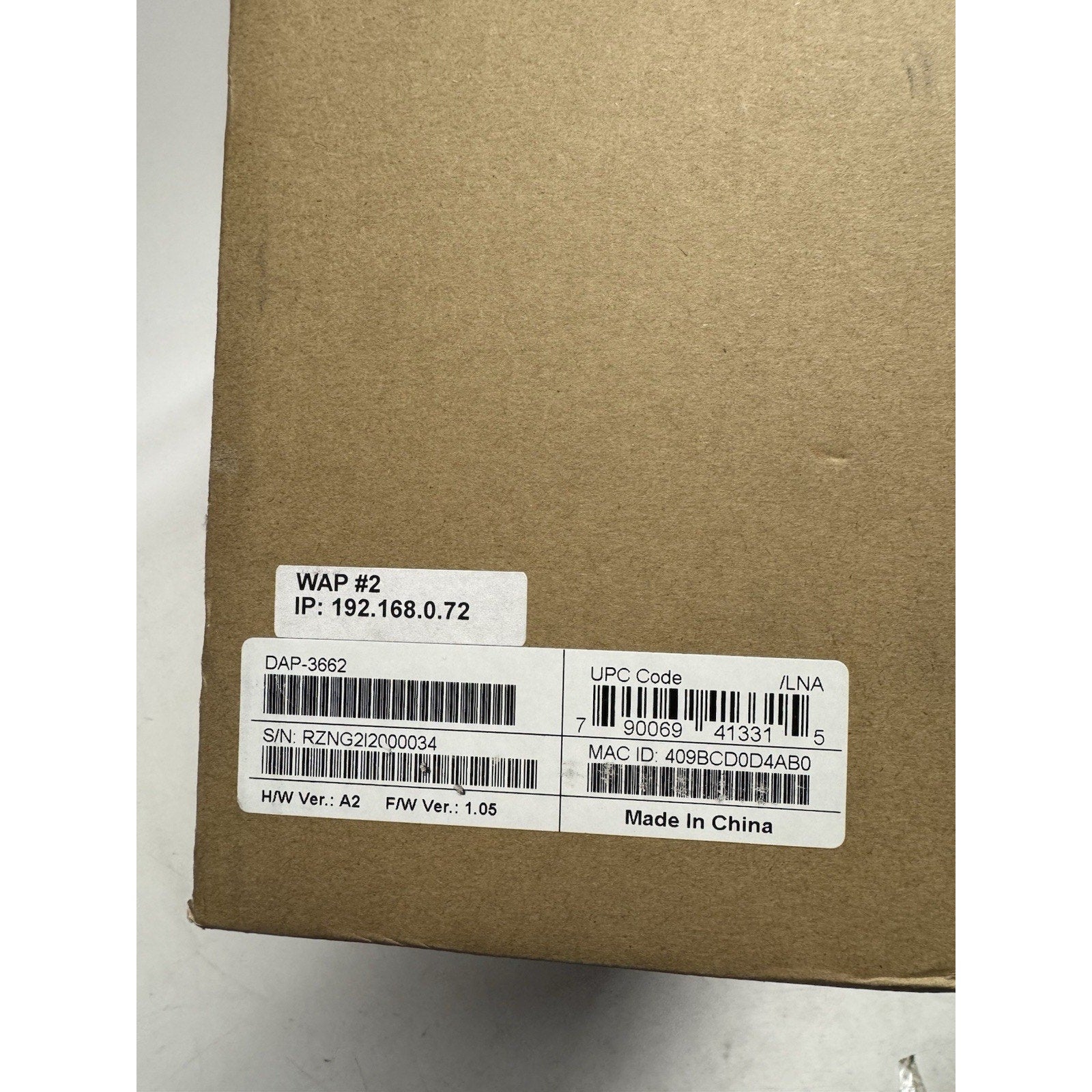 FACTORY SEAL D-Link DAP-3662 Wireless AC12 00 Dual-Band Outdoor PoE Access Point
