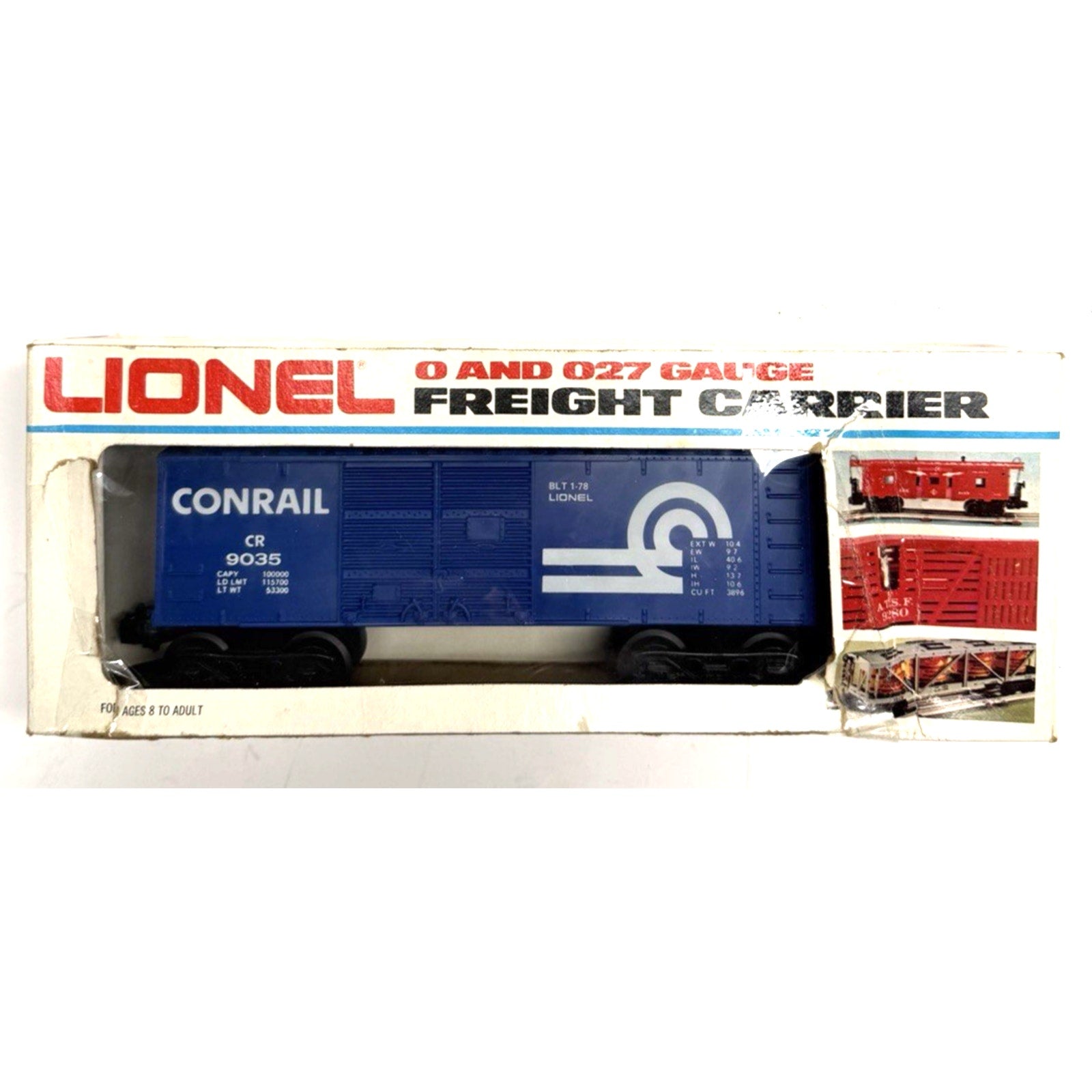 Vintage NOS Lionel 6-9035 Conrail Box Car- O Gauge