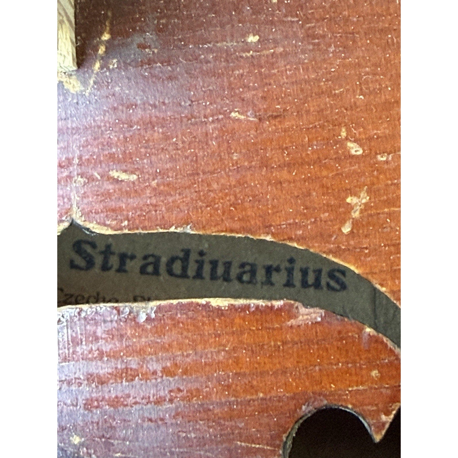 VINTAGE Violin Copy of Antonius Stradivarius Made in Czechoslovakia
