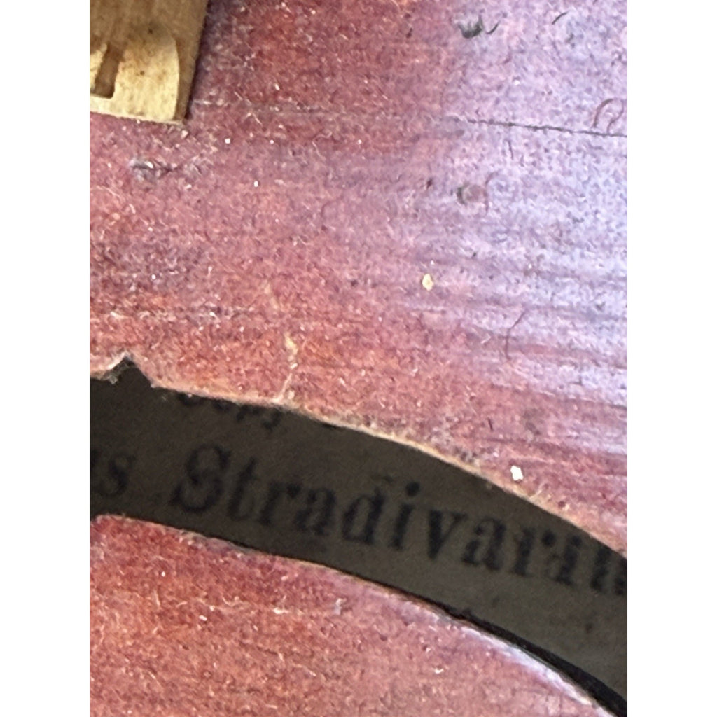VINTAGE Violin Copy of Antonius Stradivarius Size 4/4 Made in Czechoslovakia