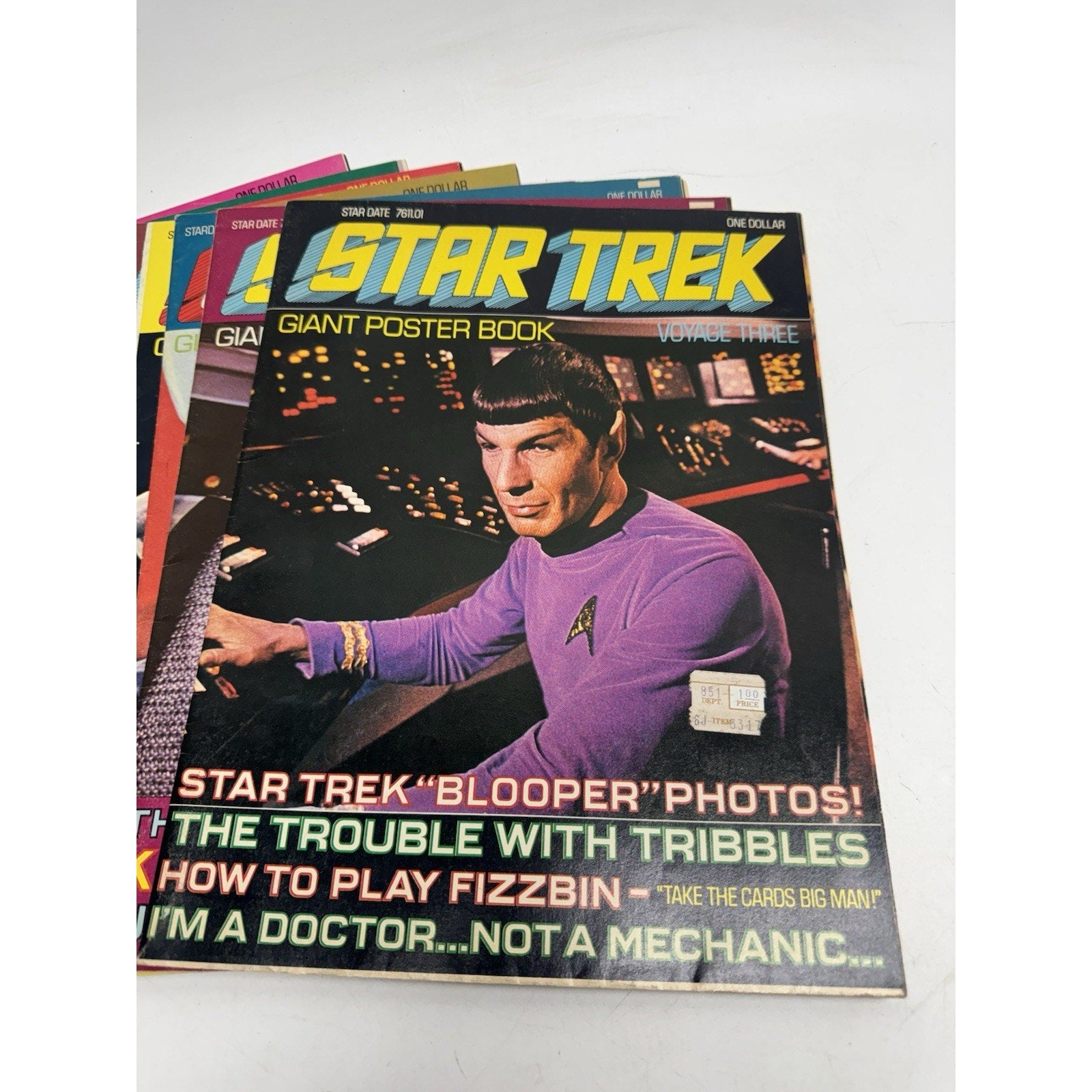 VINTAGE Lot of 11 Star Trek Giant Poster Book Voyages Poster Books