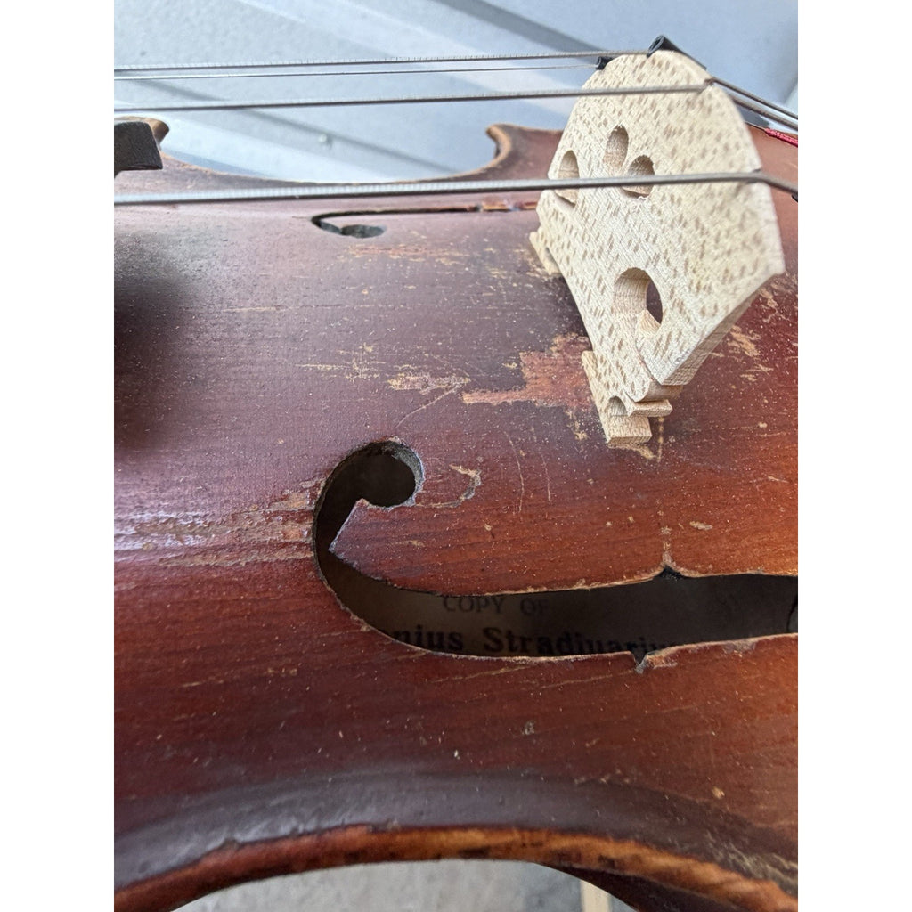 VINTAGE Violin Copy of Antonius Stradivarius Made in Czechoslovakia