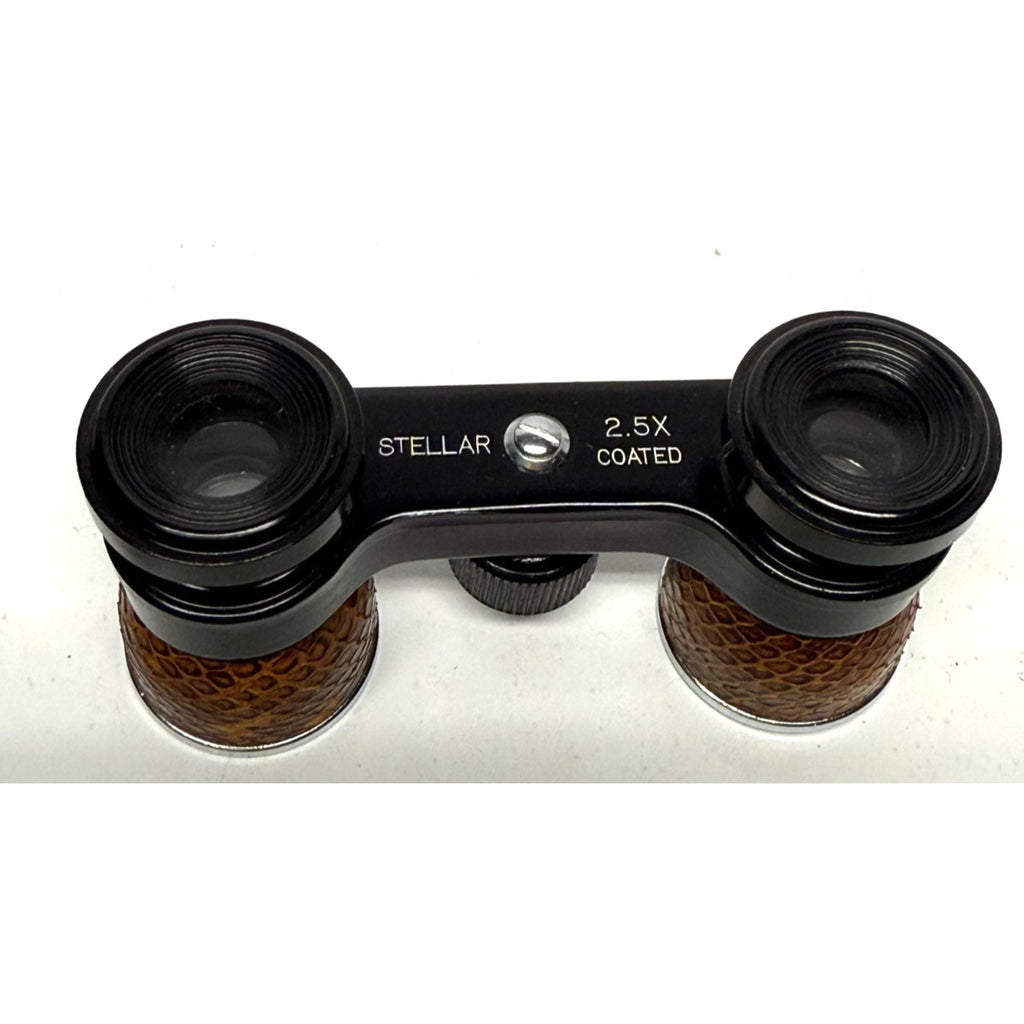 Vintage Stellar 2.5x Coated Opera Glasses Theater Binoculars with Case