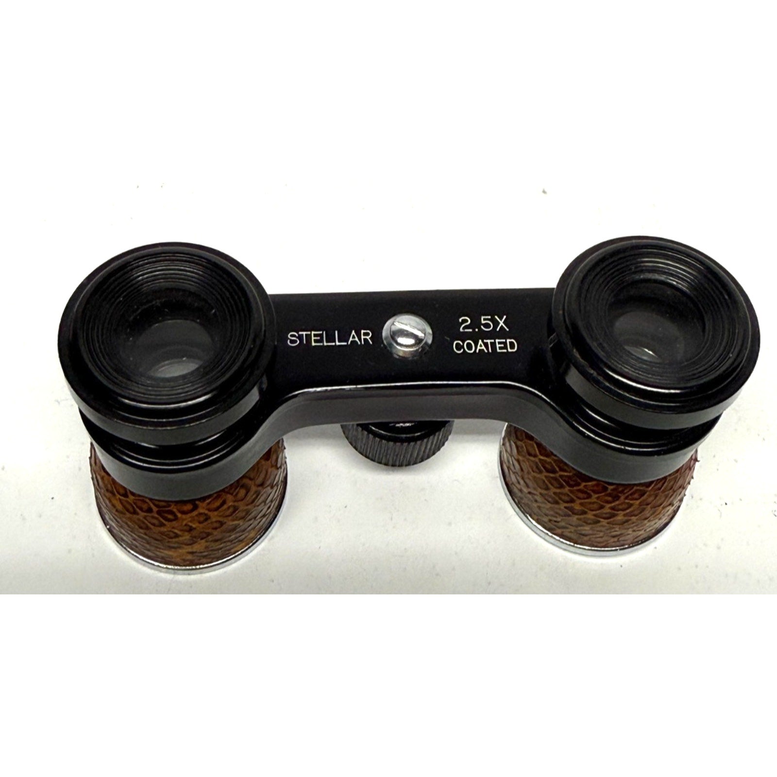 Vintage Stellar 2.5x Coated Opera Glasses Theater Binoculars with Case