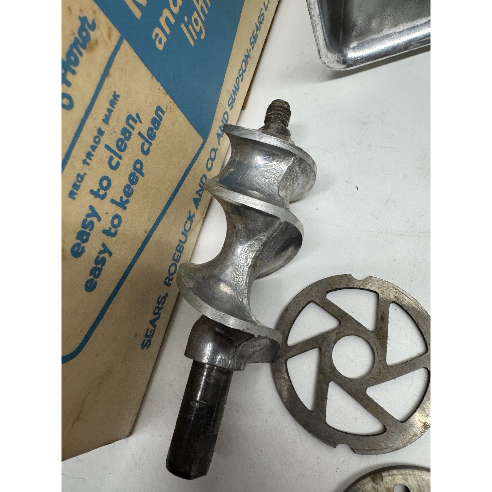 Vintage Sears, Roebuck Maid of Honor Meat Grinder & Food Chopper Original Box