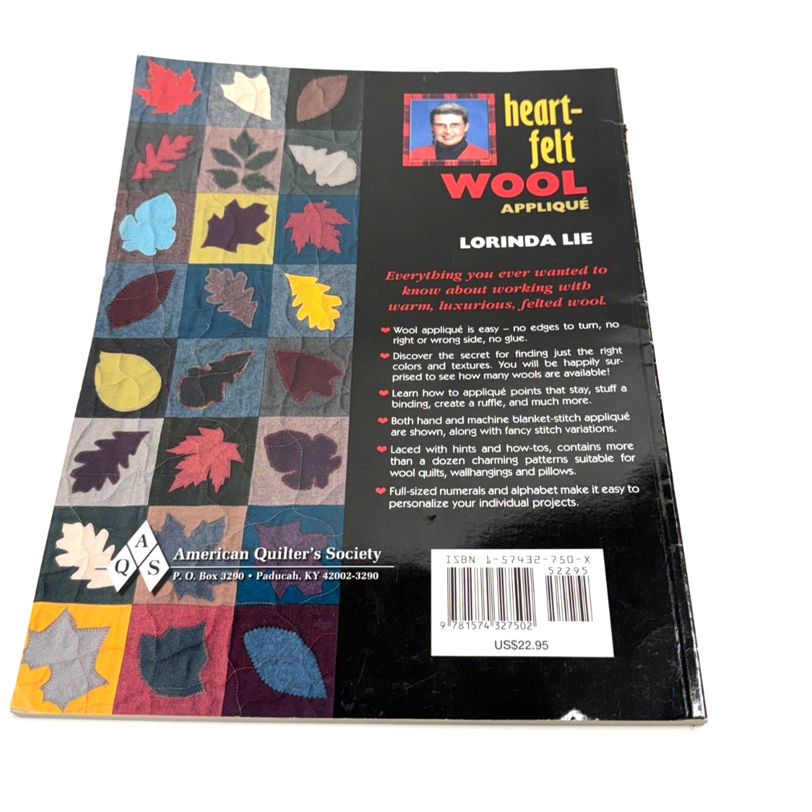 Vintage Heart-Felt Wool Applique Lorinda Lie How To Guide To Felt Appliqué Book