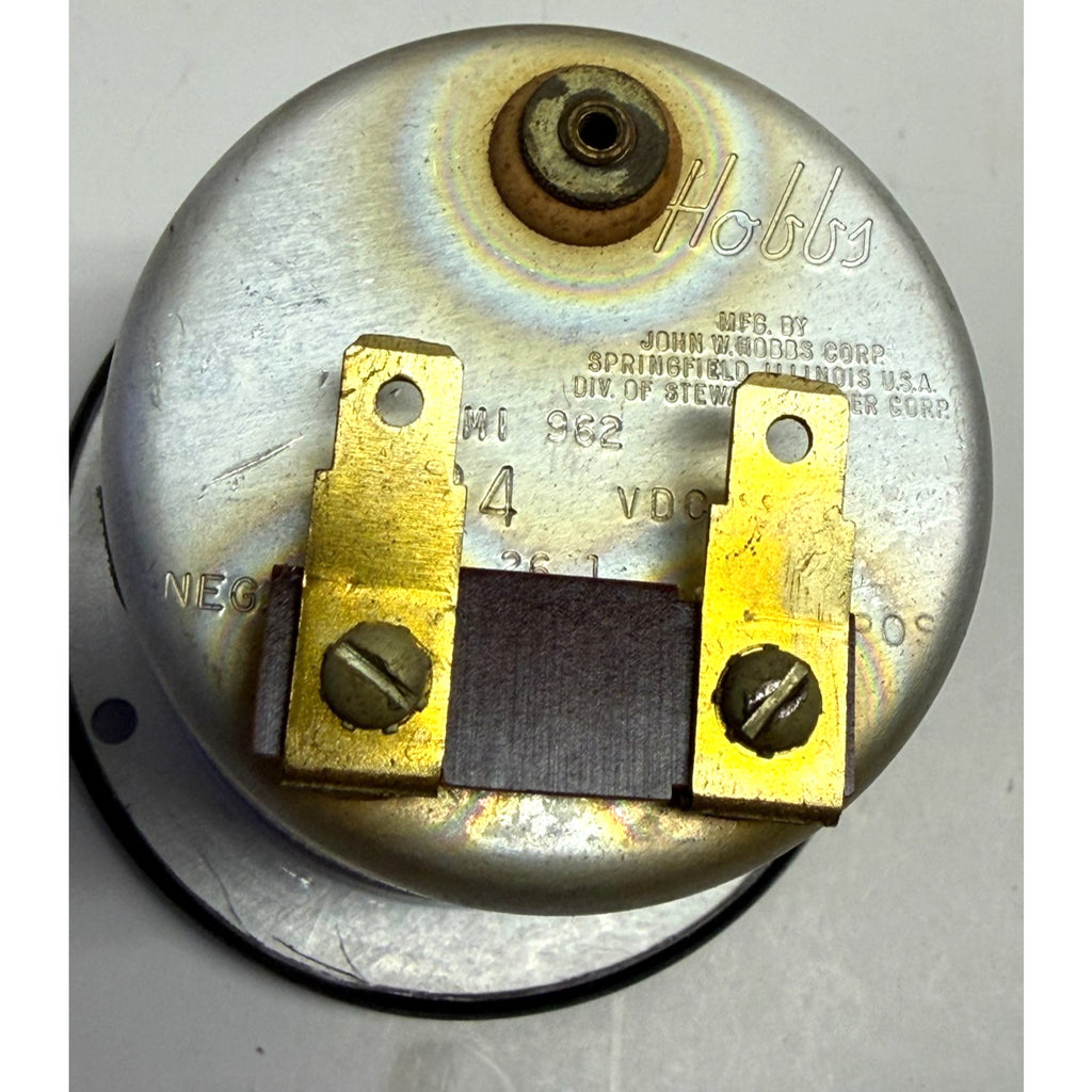 Vintage John W Hobbs Stewart Warner Engine Hour Meter MI-962-1 Volts 24