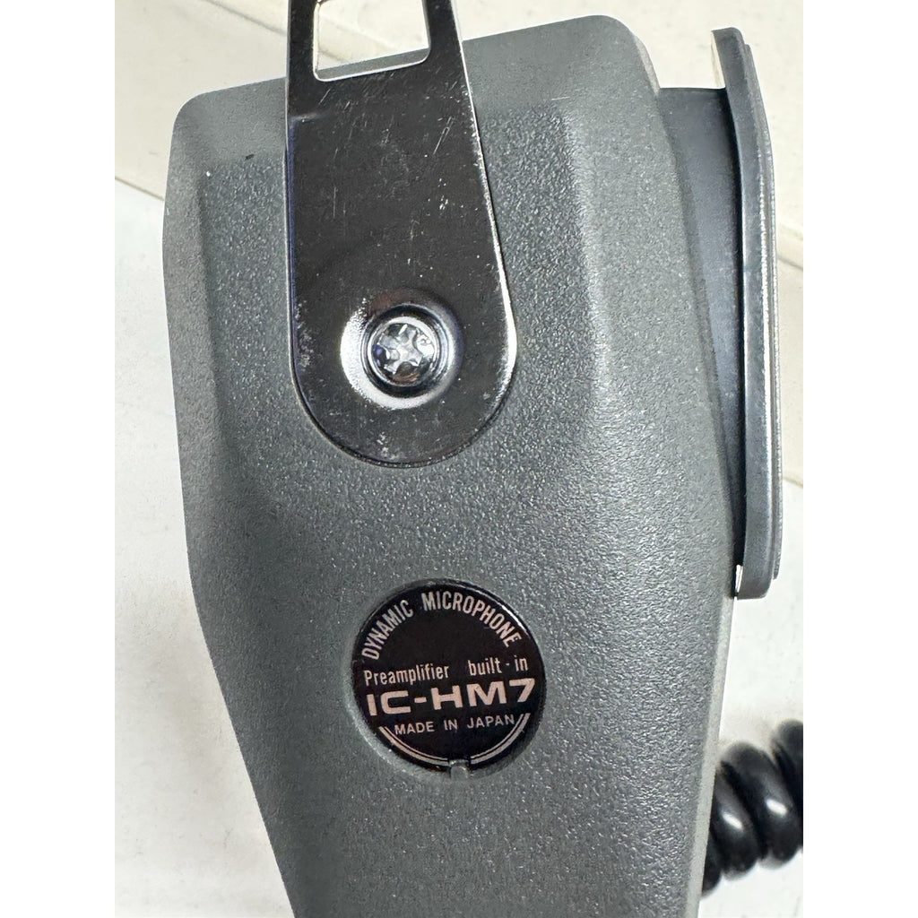 VINTAGE NOS ICOM IC-HM7 Hand Microphone Black Amateur Radio Made in Japan