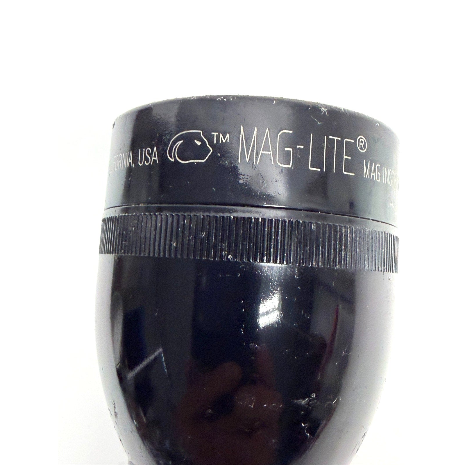 Vintage Mag-Lite Heavy-Duty 2-Cell D Black Flashlight
