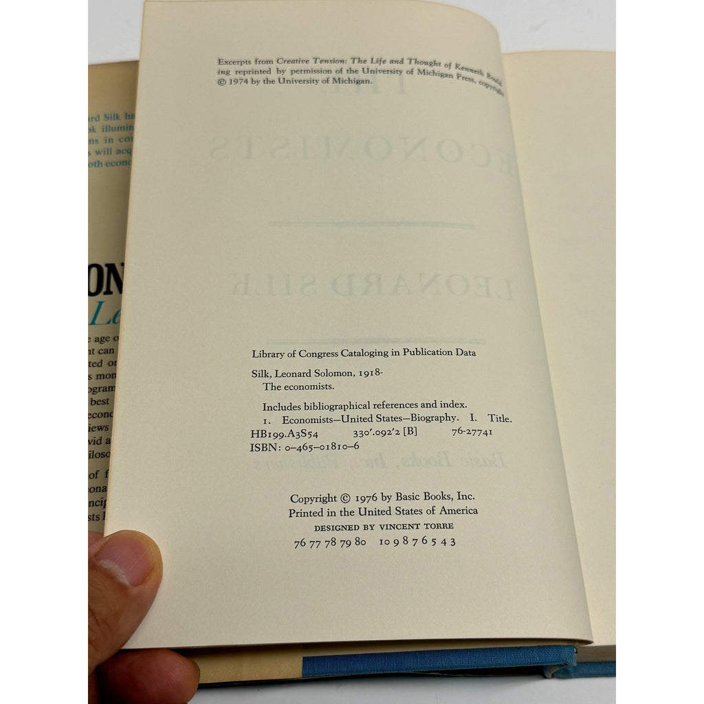 Vintage The Economists by Leonard Silk Vintage 1976