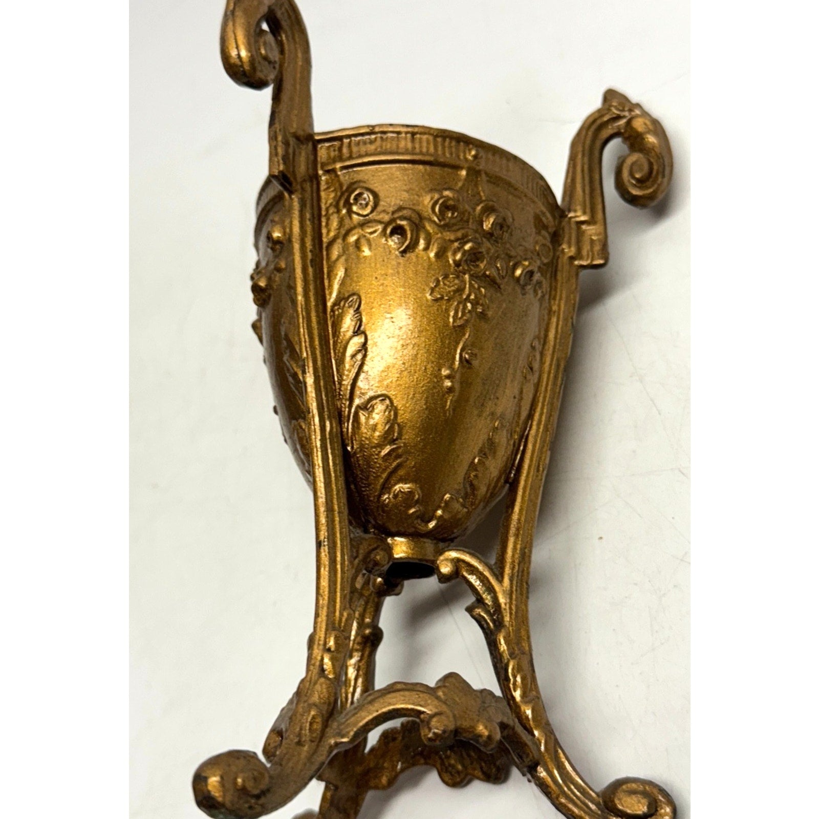 Vintage Ornate Art Nouveau Vase 7inH x 3in opening