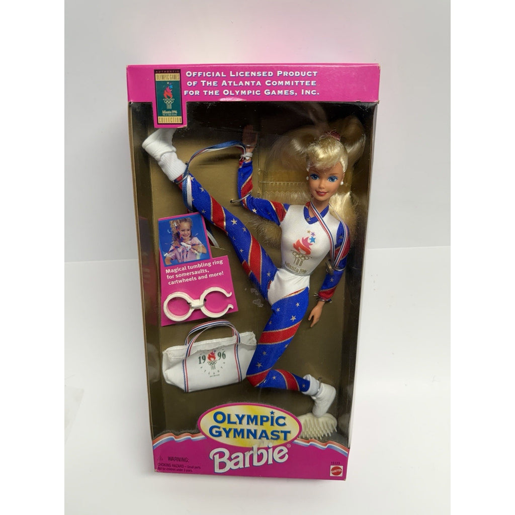 VINTAGE NOS 1995 Olympic Gymnast Barbie Doll Mattel 1996 Atlanta Games