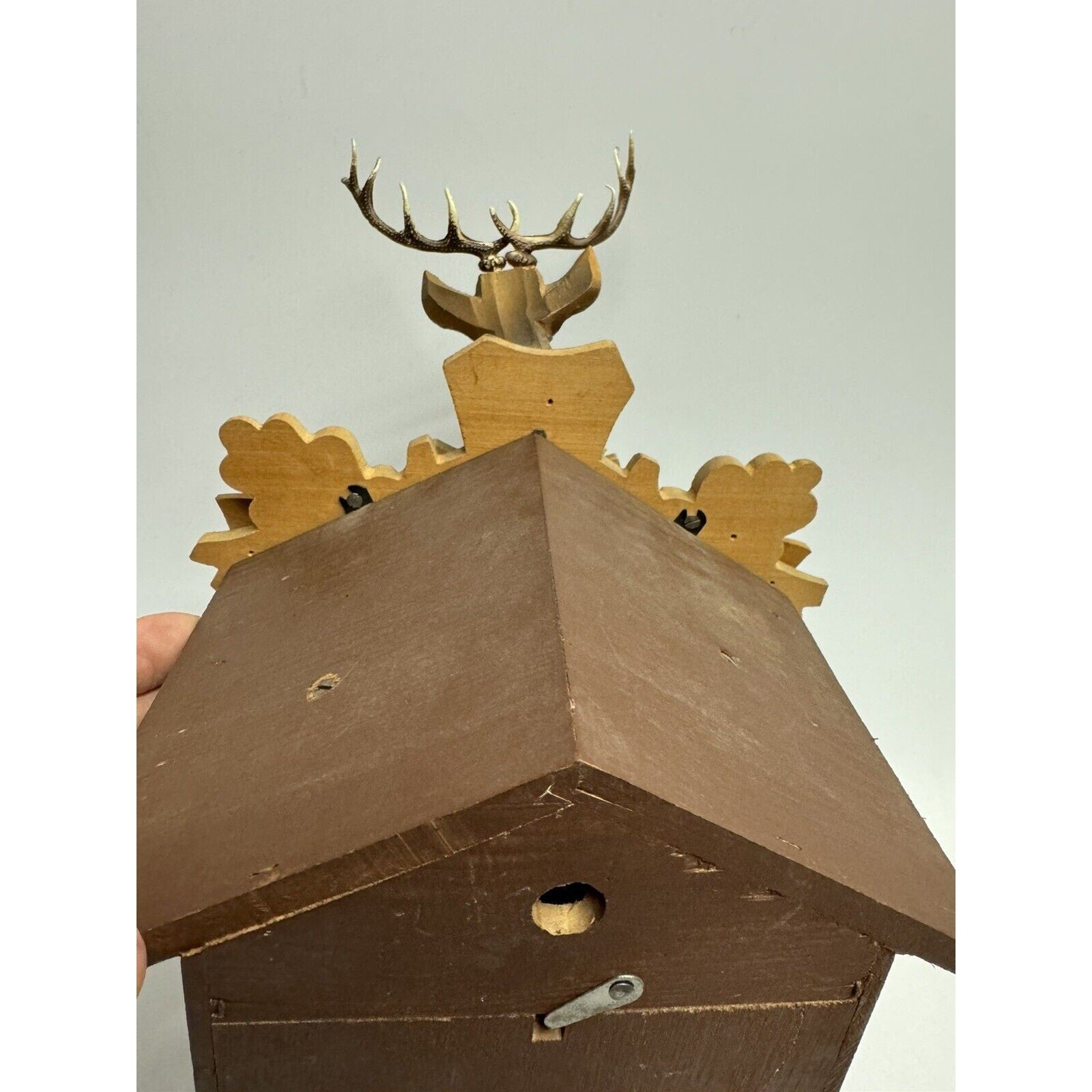 Vintage Cuendet Musical Swiss Chalet Cuckoo Clock Hunting Danube UNTESTED