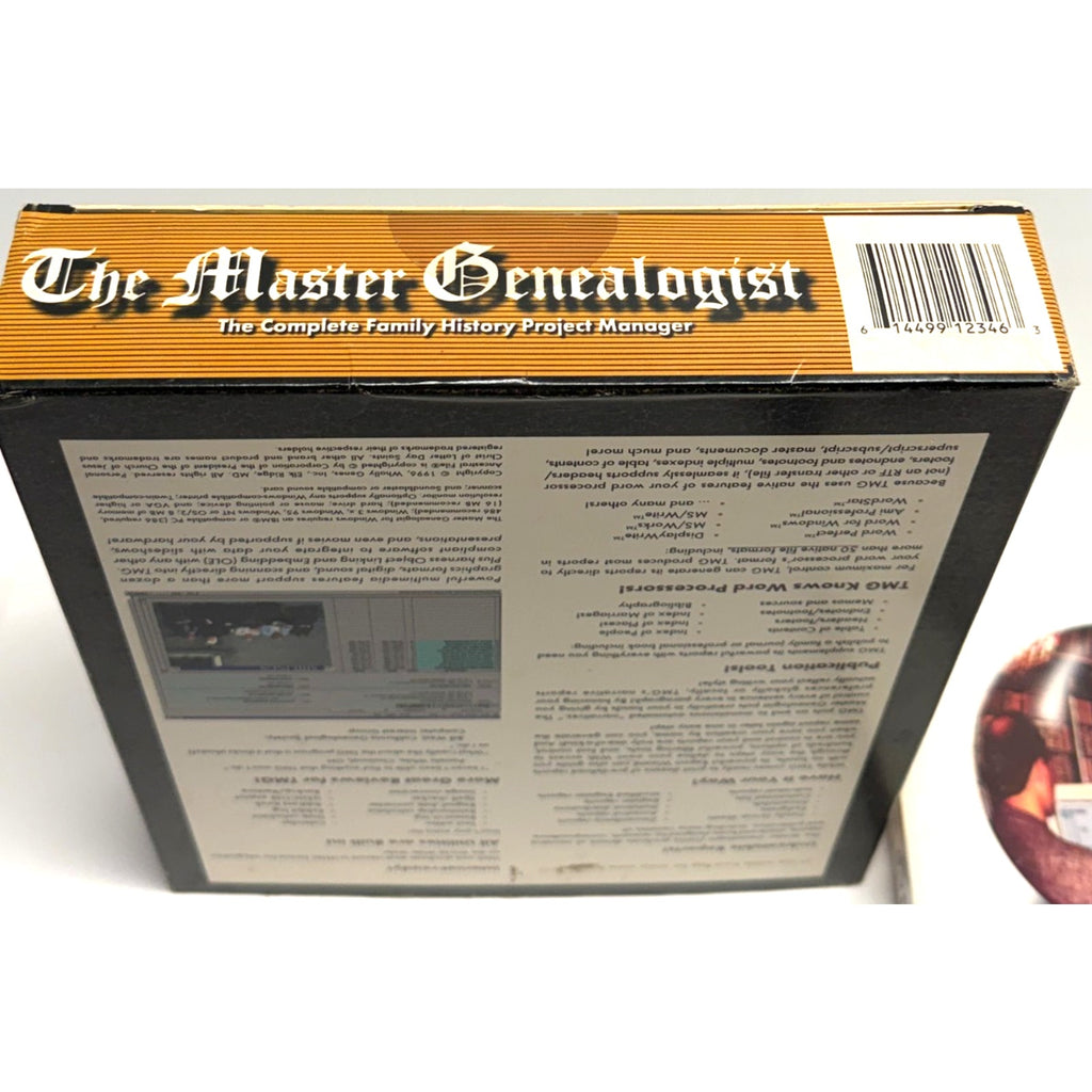 Vintage The Master Genealogist Gold Edition CD with Manuals