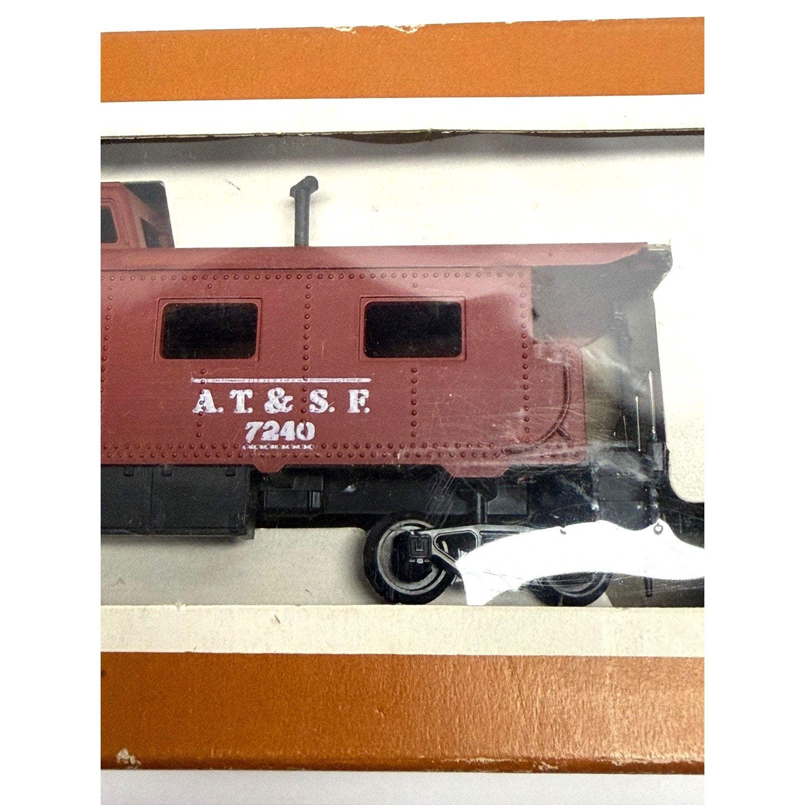 Vintage HO Scale Tyco Cupola Caboose Santa Fe AT&SF 7240 Model Trains-New In Box