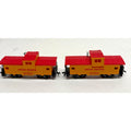 Vintage lot of 2 Bachmann HO Scale Union Pacific UP 25743 Caboose Train