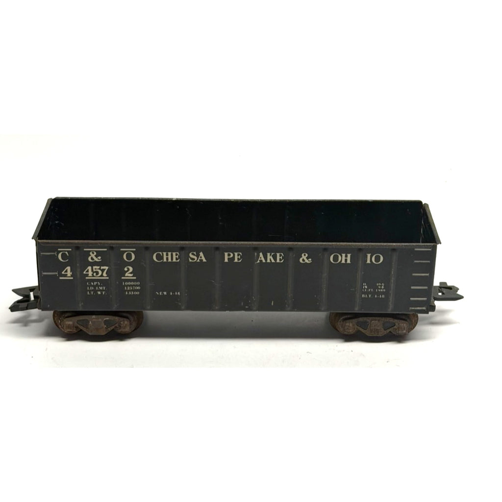 Vintage Marx O O-27 Tin C&O #44572 Chesapeake & Ohio Gondola