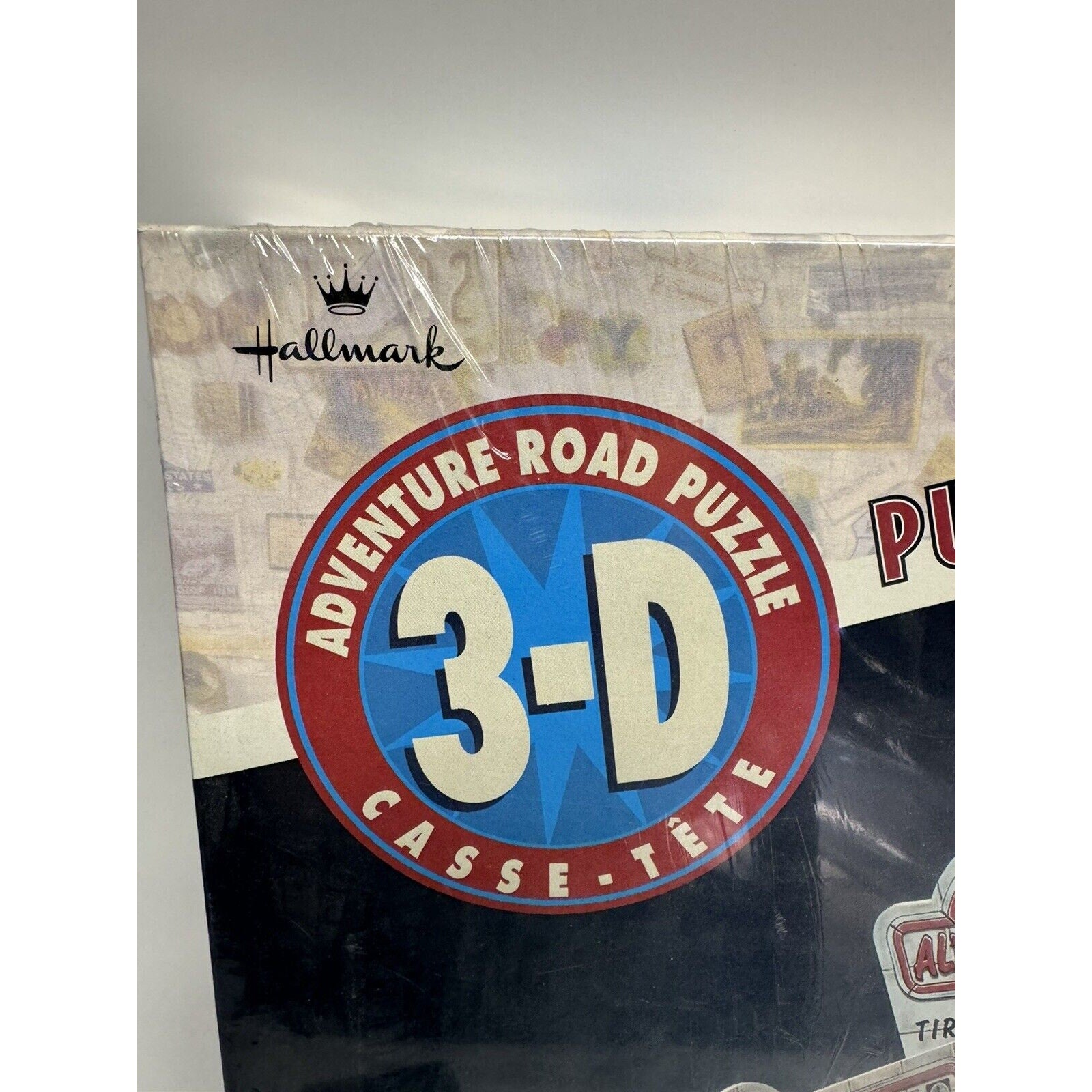 VINTAGE SEAL Hallmark 3-D Adventure Road Jigsaw Puzzle Al's Friendly Gas Station