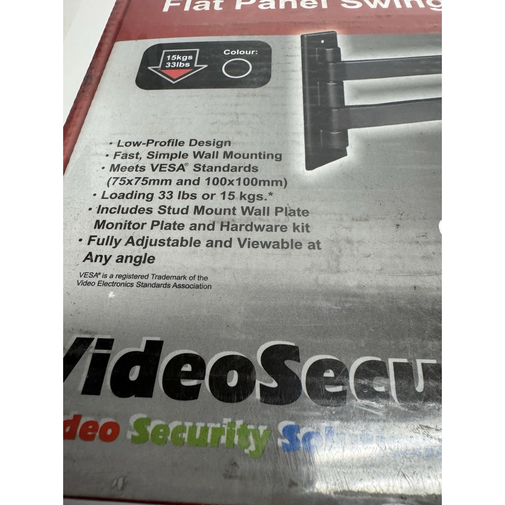 FACTORY SEAL VideoSecu Flat Panel Swing Arm Adjustable Mount Max 15 Kgs / 33 Lbs